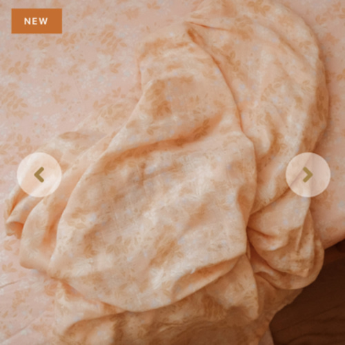 Wild Peony Organic Fitted Bassinet Sheet/Change Pad Cover