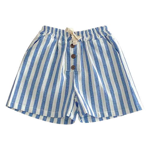 Tiijoy Boys Striped Shorts Summer Casual Cotton Shorts with Pockets, Sizes 6M-5T