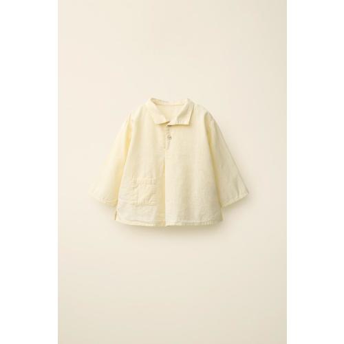 SLUB SHIRT CREATED BY CARAMEL LONDON X ZARA - Lime green | ZARA United States
