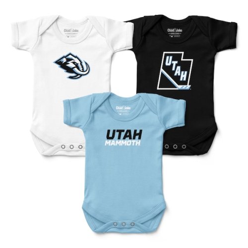 Infant Chad & Jake Utah Mammoth Three-Pack Bodysuit Set