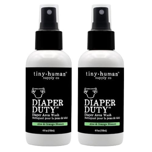 Diaper Duty Diaper Area Wash, 2 Pk, Cleansing Spray, Orange Blossom & Aloe