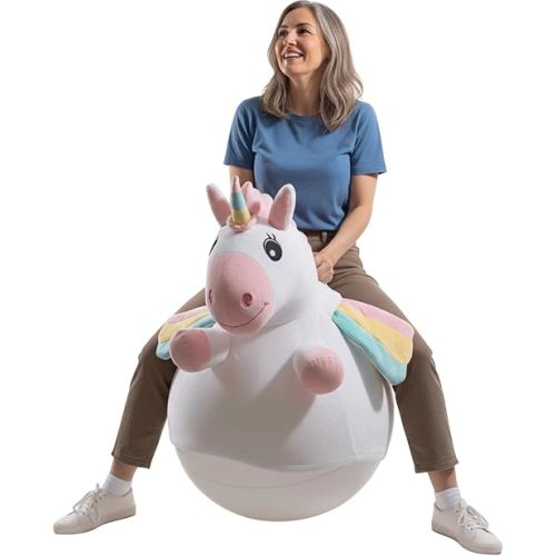 WALIKI Hopper Ball for Adults Ages 13-101 | Hippity Hop | Jumping Hopping Ball (Unicorn)