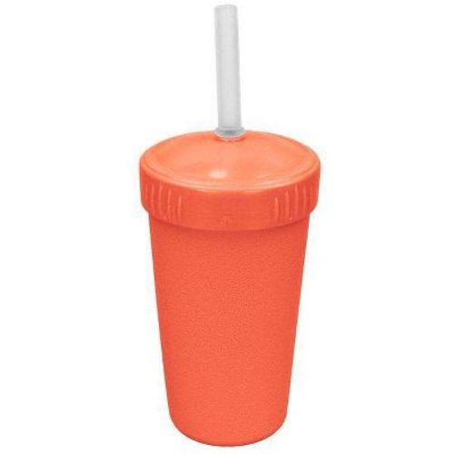 Re-Play 10oz Straw Cup with Silicone No-Pull-Out Straw - Melon: BPA-Free, Lead-Free, Break-Resistant