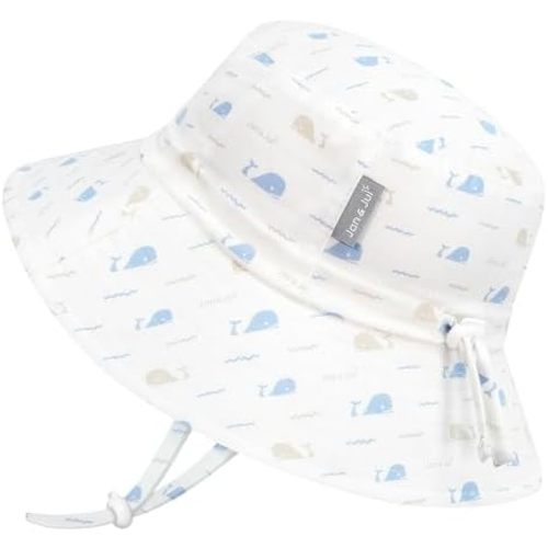 Cotton Bucket Hat, Size (S: 0-6 Months, Whale Tales)