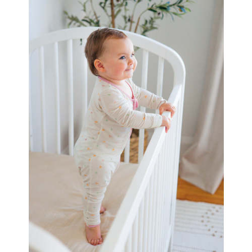 Heart Bamboo Convertible Footed Onesie | Elevated Faith