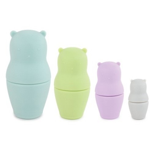 Hudson Baby 4pc Nesting Doll Set, Bear, One Size