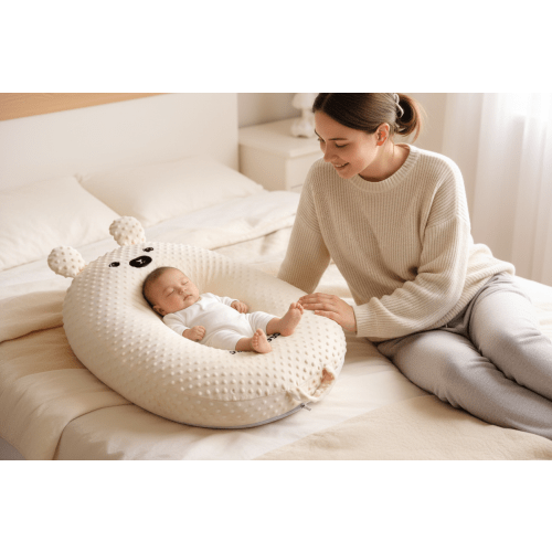 BearHaven™ Elevated Comfort Baby Lounger