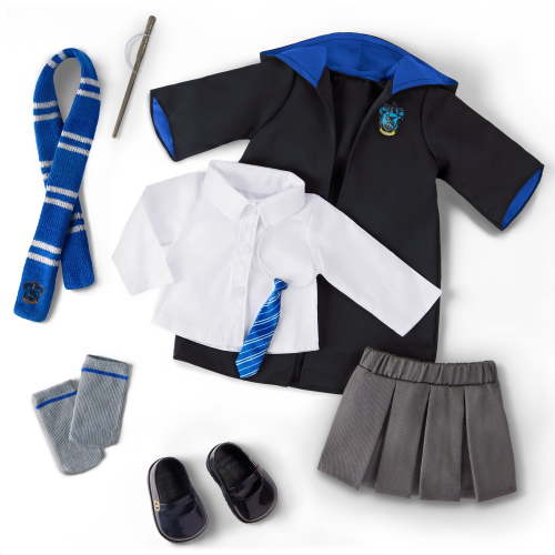 Harry Potter ™ Ravenclaw ™ School Uniform with Wand for 18-inch Dolls Toys Kids 5 Years +