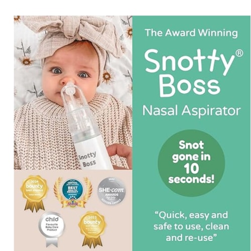 Snotty Boss Nasal Aspirator - The ultimate baby motorised washable snot sucker | Snotty Noses