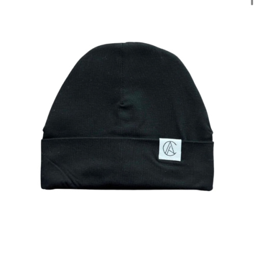 Satin Lined Jersey Beanie-Black – Aarin & Co.