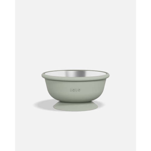 Stainless Suction Bowl - Oatmeal