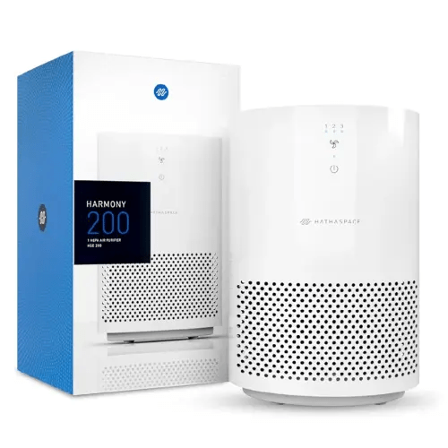 HATHASPACE HSE200 True HEPA Air Purifier for Home, Removes 99.9% of Dust, Smoke, Pet Dander, Odors, VOCs, Covers Up to 200 Sq. Ft, Quiet Air Cleaner with Smart Sensor for Bedroom & Small Rooms