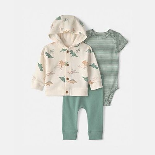 Baby Boy Carter's 3-Piece Dinosaur Hoodie, Bodysuit & Pant Set