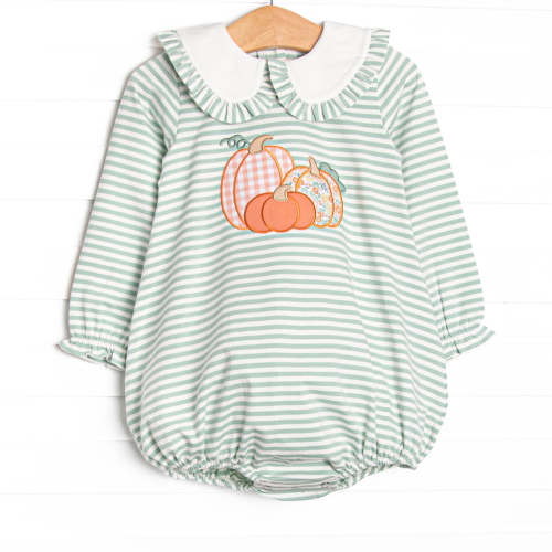 Patterned Pumpkins Applique Bubble, Green – Stitchy Fish