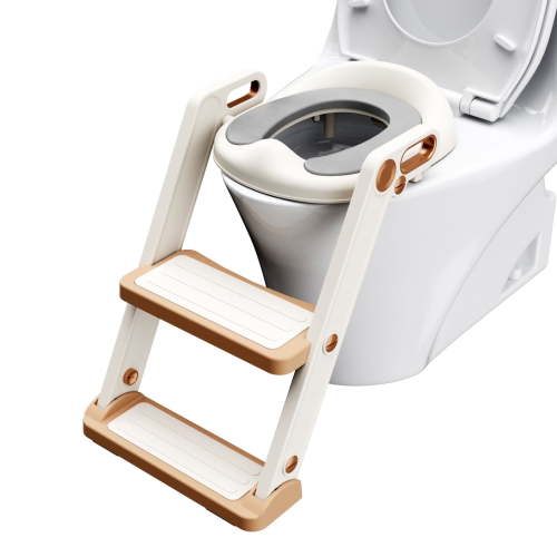 KORIMEFA Baby Potty Training Seat with Step Stool Ladder, Toddler Potty Toilet Seat with Anti-Slip Pads Ladder for Kids Boys Girls
