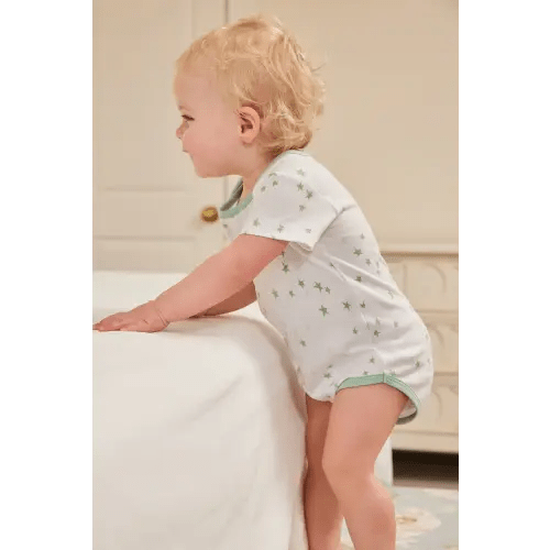LAKE | Baby | Pima Cotton Pajamas | Parisian Green Baby Bodysuit Bundle