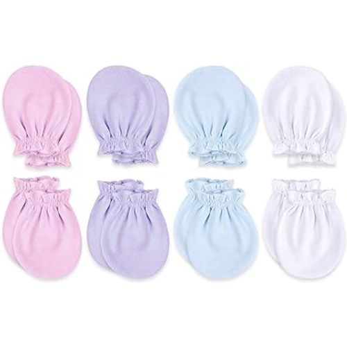 KiddyCare Hand Mittens No Scratch for Newborn Baby Boy/girl - Infant Gloves Mitts for 0-6 Months - Preemie Mittens for Babies