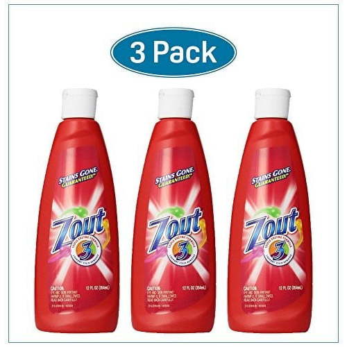 Zout Triple Enzyme Formula Laundry Stain Remover, 12 Oz (Pack of 3)