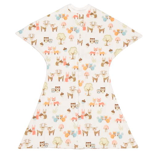 Sleeping Baby Zipadee-Zip Baby Swaddle Sack 4-8 Months - Woodlands