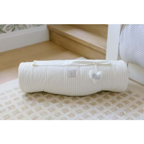 XL Organic Nap Mat- Blue Stripe