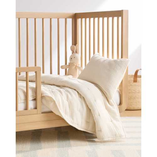 Organic Airy Gauze Toddler Quilt  in Undyed