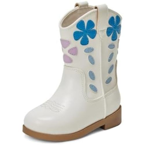 Amazon Essentials x Sofia Grainge Girls and Toddlers' Cowboy Cowgirl Western Boots