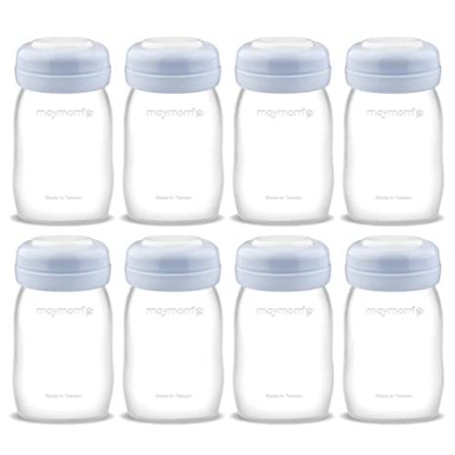 Maymom Wide Neck Breastmilk Collection n Storage Bottle 5.4 oz; Re-markable SureSeal Disc. Fits Spectra S2 Spectra S1 9 Plus.