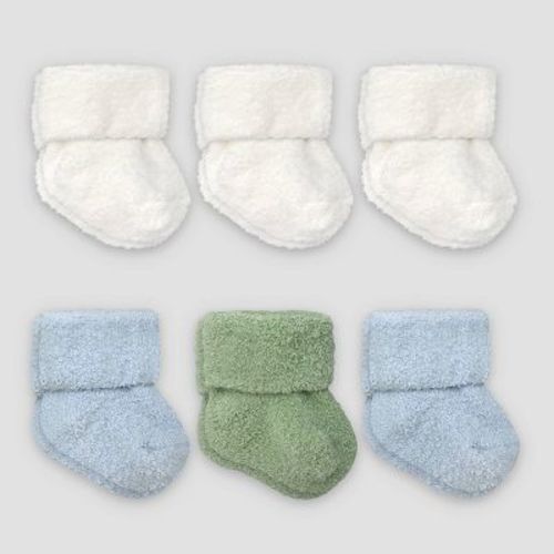 Carter's Just One You® Baby Boys' Ankle Socks 6pk - Blue 0-3M