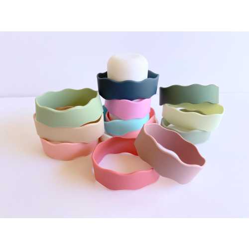 Personalized Silicone Bottle Bands, 3 Pack Reusable Labels, Engraved Cup Label, Custom Tumbler Label, Baby Bottle Label, Water Bottle Label