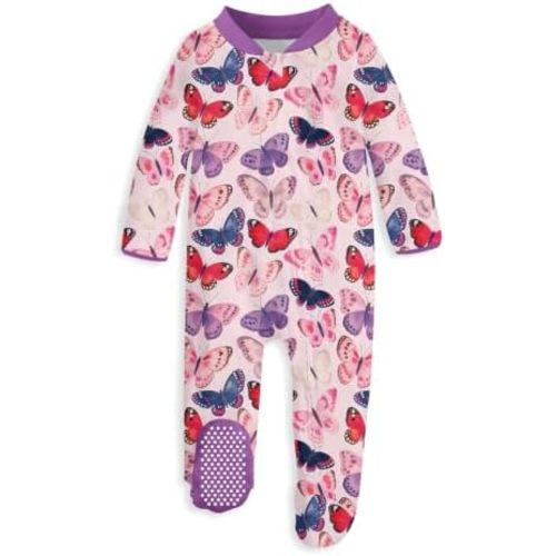 UNIFACO Baby Girls Boys Footed Pajamas One-Piece Sleeper Snug Fit Sleep and Play Zip Front Footie Romper 0-12 Month