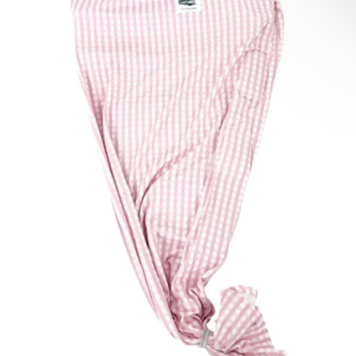 Pink Gingham Swaddle
