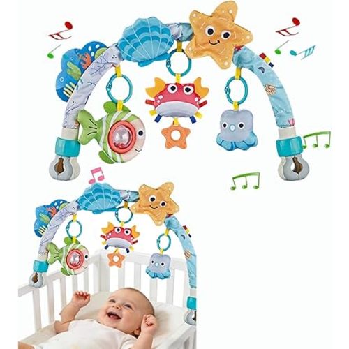 Pau1Hami1ton Baby Stroller Arch Toys, Car Seat Toys,Baby Gifts.S-19(Red Crab)