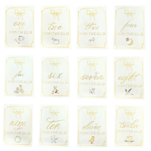 Monthly Milestone Card Set - Neutral | Danrie