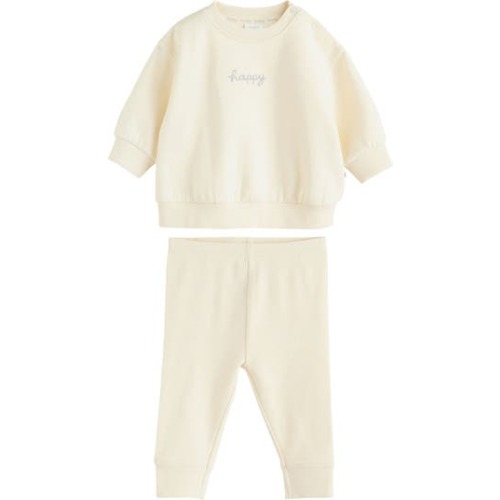 Happy Sweatshirt & Rib Leggings Set, 0-3M