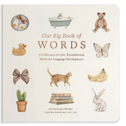 Our Big Book of First Words: A Collection of 100+ Foundational Words for Language Development (Tabitha Paige Children's Book Series)