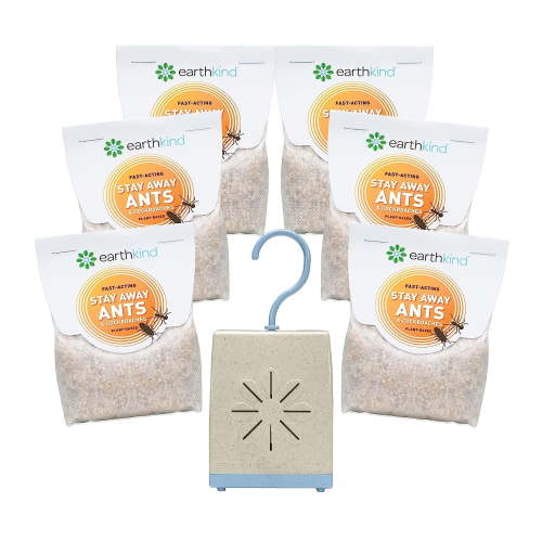 EarthKind Stay Away Ants & Cockroaches Deterrent Pouches - Easy-to-Use, Botanical Pest Control - for Kitchen, Pantry, Countertops & Food Spaces - 6-Pack with Extended Release Pouch Pod
