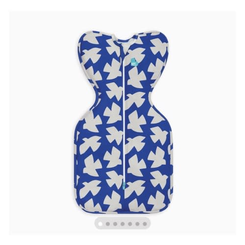 Swaddle Up™ 1.0 TOG Cotton Cobalt Paperbirds