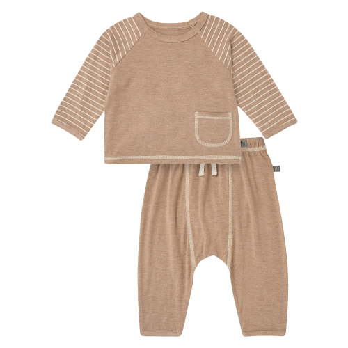 Modern Moments by Gerber Baby Boy Top and Harem Pant Outfit Set, Sizes 0/3 Months - 24 Months