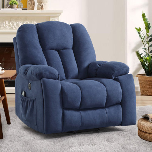 Red Barrel Studio® 41'' Oversized Power Lift Chair - Heated Massage Electric Recliner with Super Soft Padding & Reviews | Wayfair