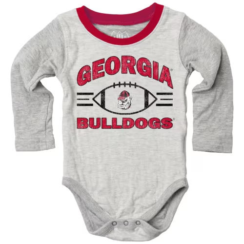 Infant Wes & Willy Heather Gray Georgia Bulldogs Jie Jie Hopper Set