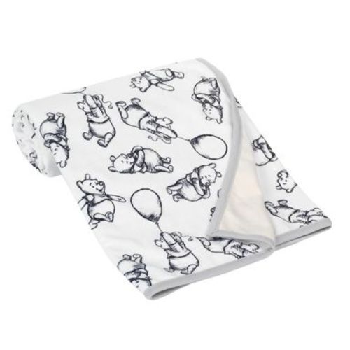 Lambs & Ivy Disney Baby WINNIE THE POOH Baby Blanket - Tan/Cream Jersey/Minky