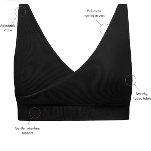 Kindred Bravely Sublime Adjustable Crossover Nursing Bra for Breastfeeding | Wireless Maternity Bra