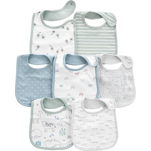 Simple Joys by Carter's unisex-baby 7-pack Teething Bibs