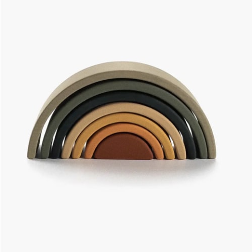 Wooden Mini Rainbow Stacker