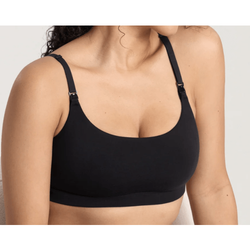 Cotton Scoop Neck Nursing Bralette