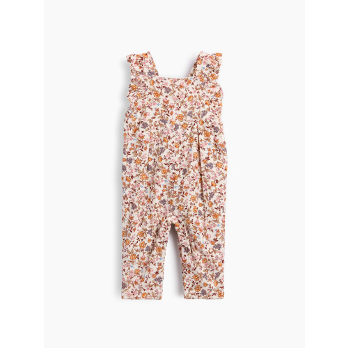 Baby Floral Corduroy Overalls