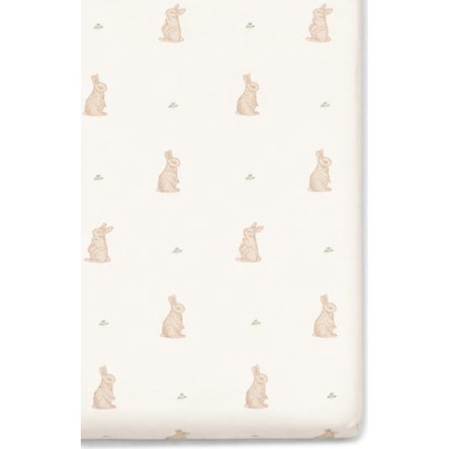 Print Organic Cotton Muslin Crib Sheet