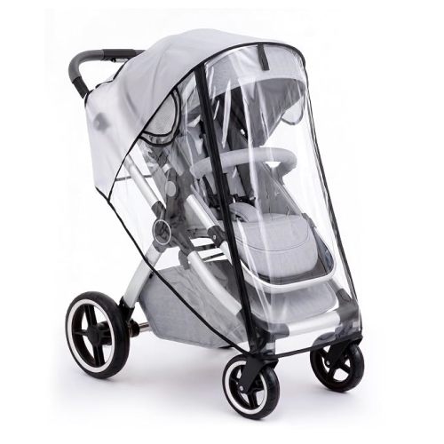 Clear Stroller Rain Cover, Universal Fit Baby Travel Weather Shields