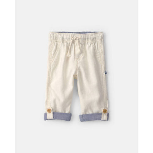 Baby Linen Pants - Cream - OshKosh B'gosh | Carter's