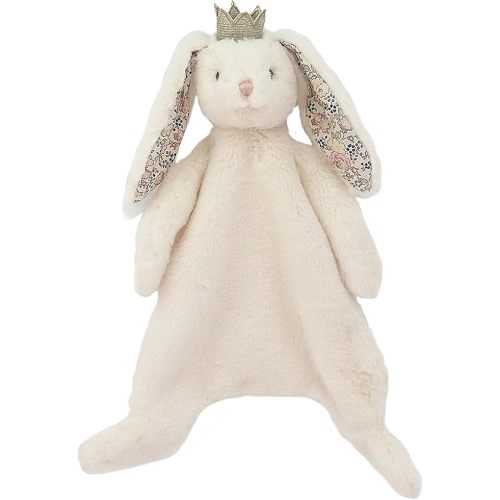 MON AMI Princess Bunny Baby Security Blanket | Soft Plush Lovey for Infants & Toddlers | 15" Snuggle Comforter | Newborn Essential